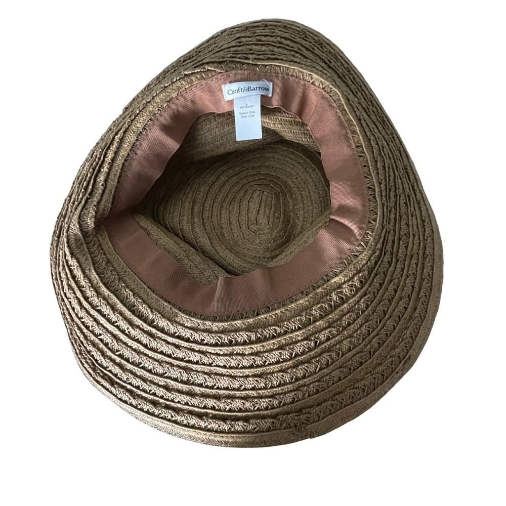 Croft & Barrow Straw Hat with Cute Side Bow. Packable. - Picture 3 of 3